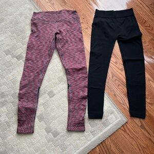 Fleece lined leggings x2